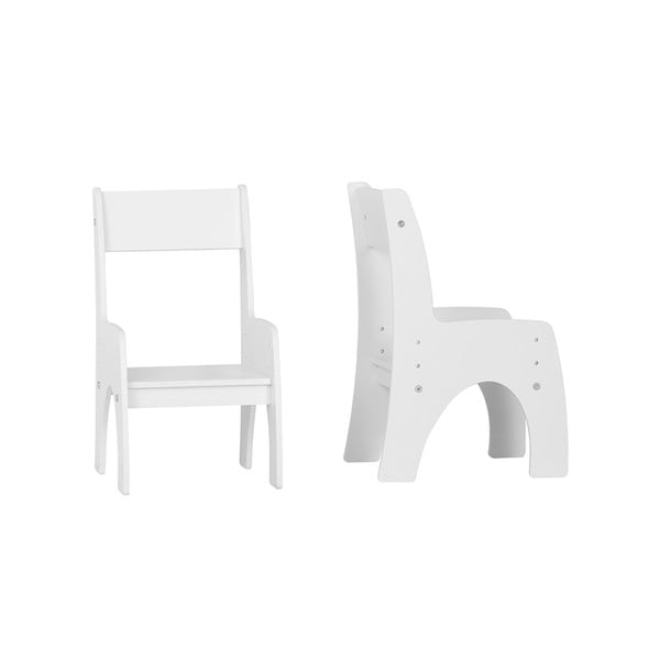 Bílá dětská židle Klips – Pinio