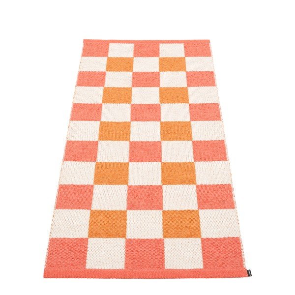 Vnitřní a venkovní běhoun v lososovo-oranžové barvě 70x160 cm Pix Flamingo – Pappelina