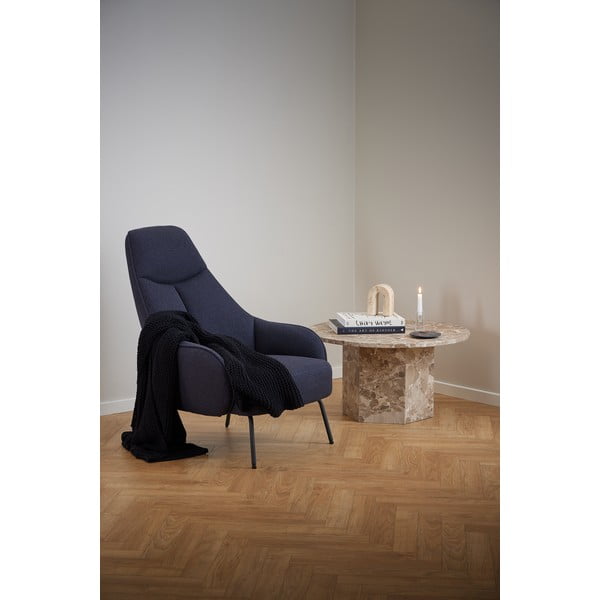 Světle hnědý mramorový kulatý konferenční stolek ø 80 cm Naxos – Actona-image-3