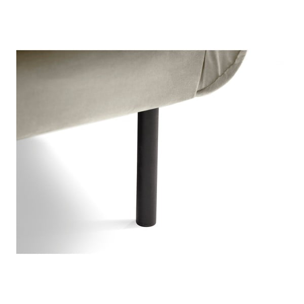 Béžové sametové křeslo Cosmopolitan Design Vienna-image-3