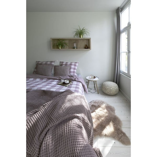 Světle hnědé bavlněné povlečení na jednolůžko 140x200 cm Emma - Tiseco Home Studio-image-1