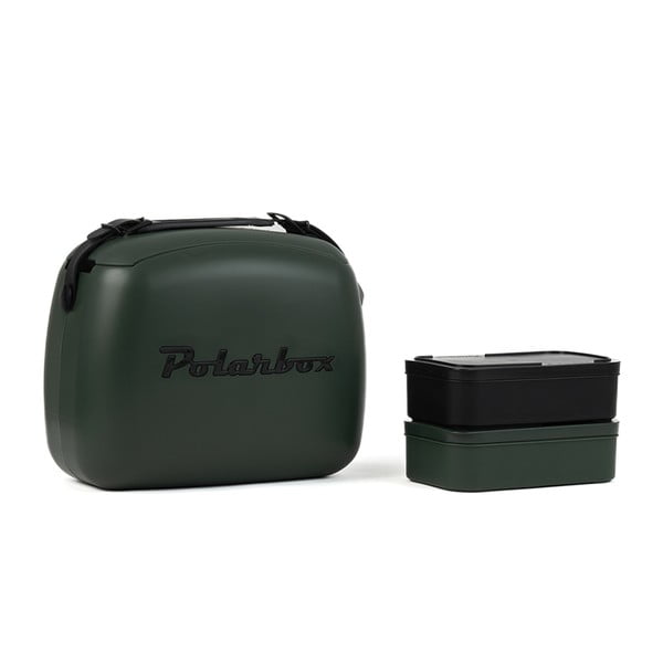 Tmavě zelený chladicí box 6 l Classic Black – Polarbox