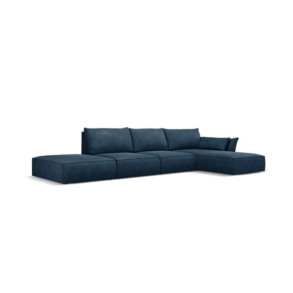 Tmavě modrá rohová pohovka (pravý roh) Vanda – Mazzini Sofas-image-2