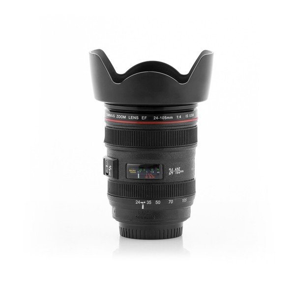 Černý multifunkční cestovní hrnek InnovaGoods Lens, 400 ml-image-3
