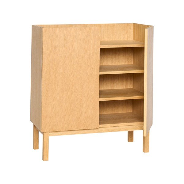 Skříňka v dekoru dubu v přírodní barvě 80x90x40 cm Ark – Hübsch-image-4