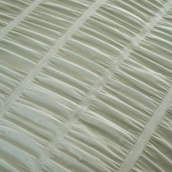 Světle zelené krepové povlečení na dvoulůžko 200x200 cm Seersucker – Catherine Lansfield-image-4