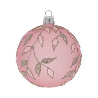 Sada 3 světle růžových vánočních ozdob Ego Dekor Ornaments