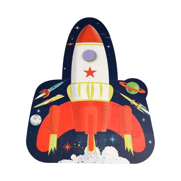 Puzzle (počet dílků 18) Space Age rocket – Rex London-image-2