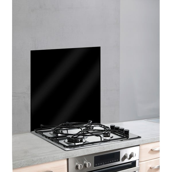 Černý skleněný kryt na zeď u sporáku Wenko, 70 x 60 cm-image-2