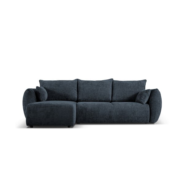 Tmavě modrá rohová pohovka (levý roh) Matera – Cosmopolitan Design