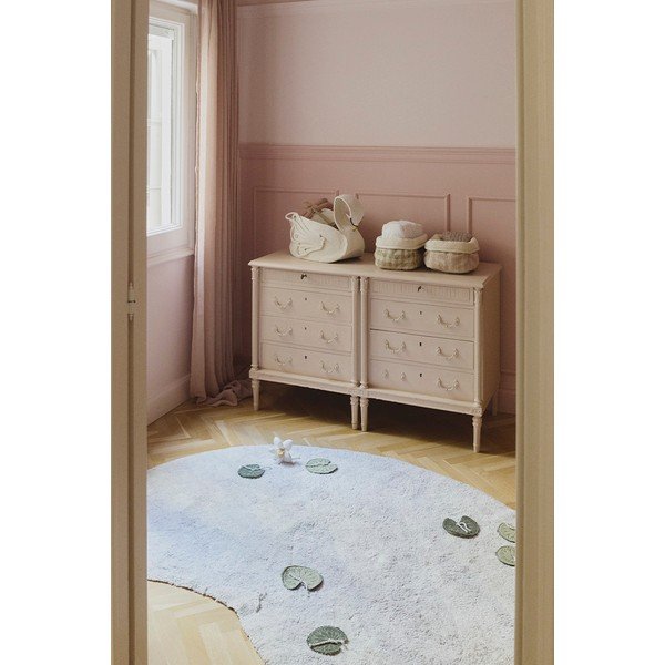 Světle šedý bavlněný dětský hrací koberec 130x170 cm Swan Lake – Lorena Canals-image-1