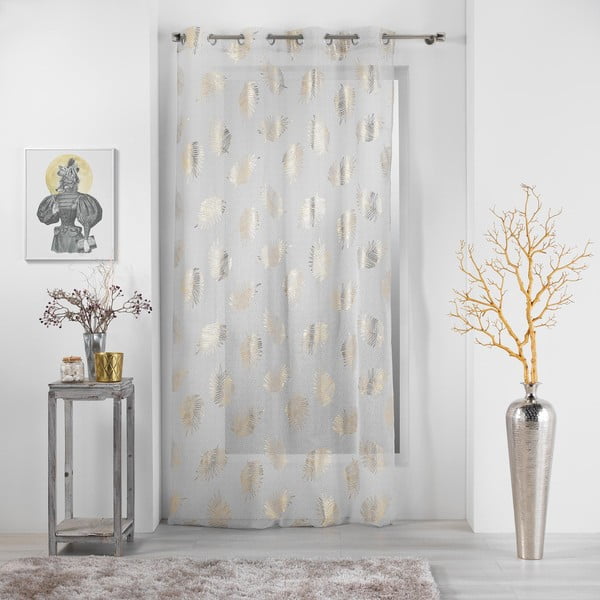 Záclona v béžové a zlaté barvě 140x280 cm Sunny – douceur d'intérieur-image-2