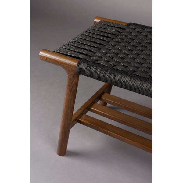 Dřevěná lavice v tmavě přírodní barvě Kintaro – Dutchbone-image-1