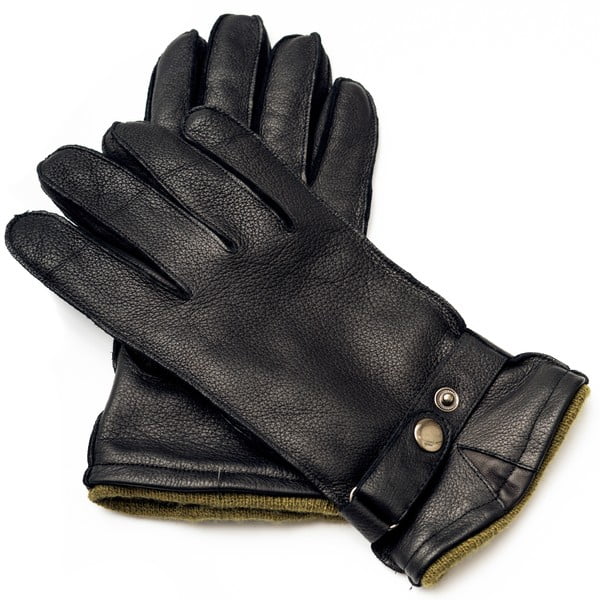 Pánské černé kožené rukavice <br>Pride & Dignity Logan, vel. L