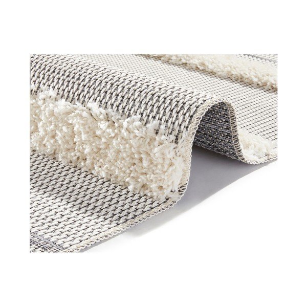 Šedý koberec Mint Rugs Handira Stripes, 77 x 150 cm-image-1