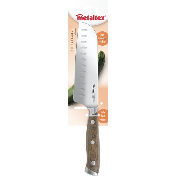 Santoku nůž z nerezové oceli Heritage – Metaltex-image-1