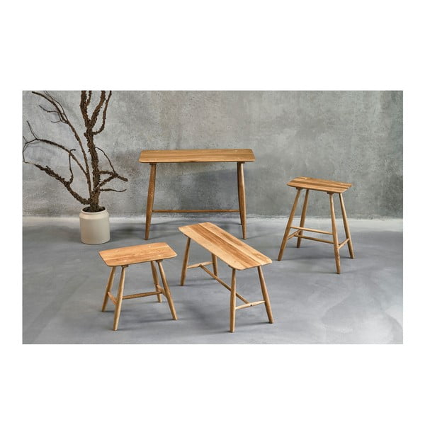 Jídelní stůl z dubového dřeva 44.5x100 cm Bodo – Villa Collection-image-1