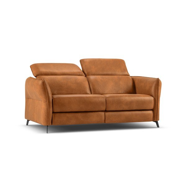 Světle hnědá kožená pohovka 103 cm Hubble – Windsor & Co Sofas-image-2