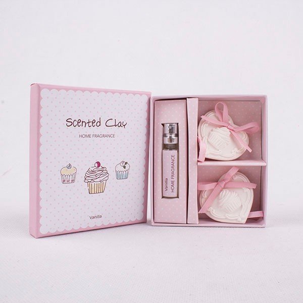 Sada 2 vonných jílů s vonným olejem s vůní vanilky Dakls