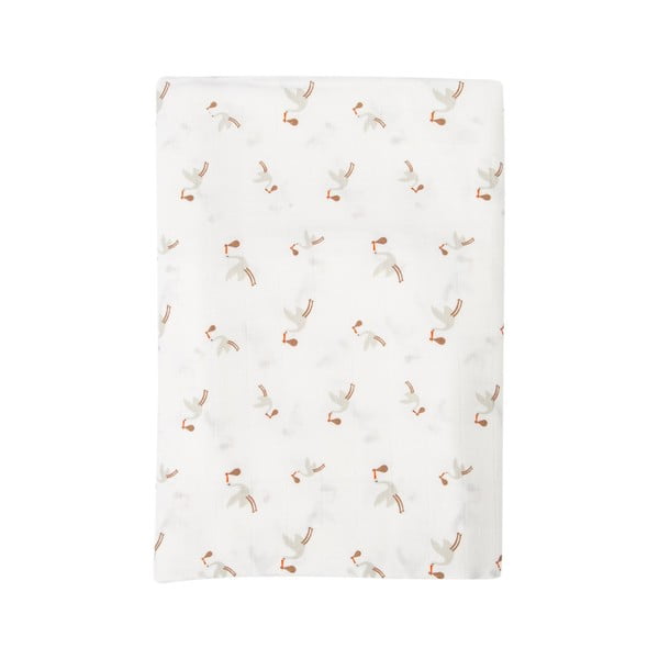 Bílá bavlněná dětská deka 120x120 cm Bebemarin – Mijolnir