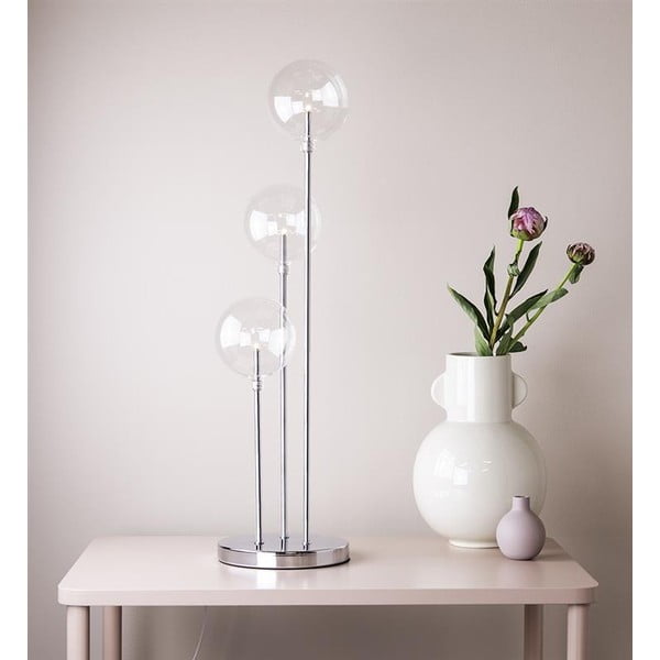 Svícen ve stříbrné barvě Markslöjd Master Trio, výška 60 cm