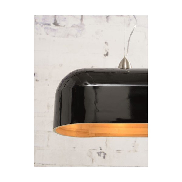 Černé závěsné svítidlo z bambusu Good&Mojo Halong Mia-image-3