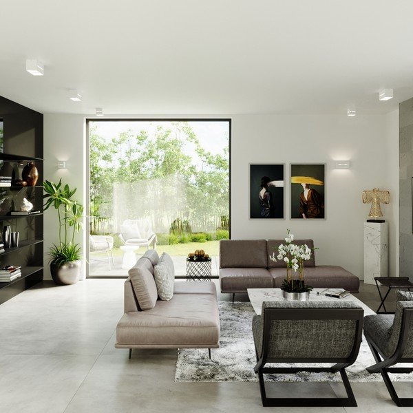 Bílé nástěnné svítidlo Lorum Maxi – Sollux-image-1