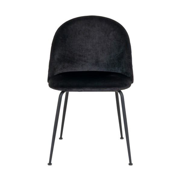 Černé sametové jídelní židle v sadě 2 ks Geneve – House Nordic-image-1