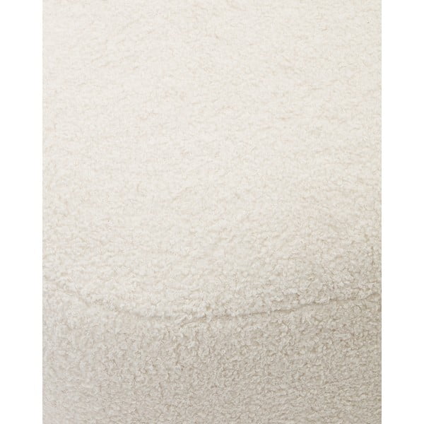Krémový taburet z textilie bouclé Martina – Kave Home-image-4