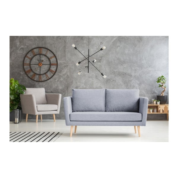 Světle modrá dvoumístná pohovka Mazzini Sofas Cactus-image-4
