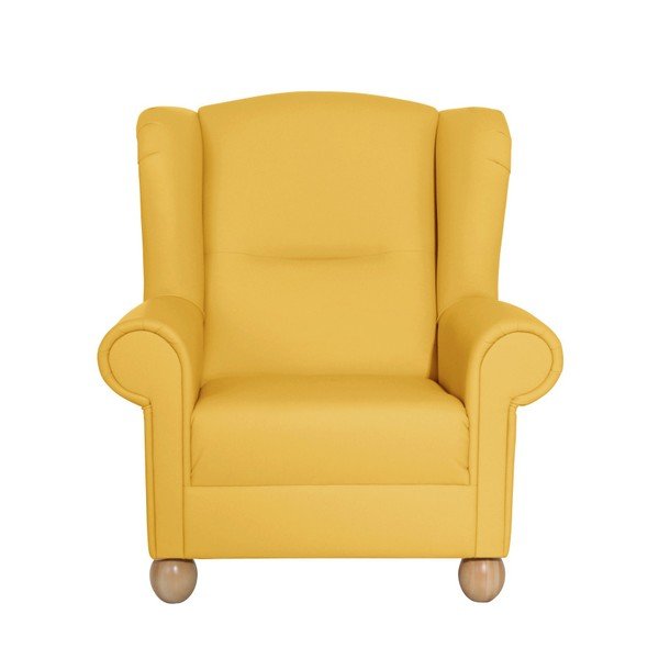 Žluté křeslo ušák Max Winzer Monarch Yellow-image-3