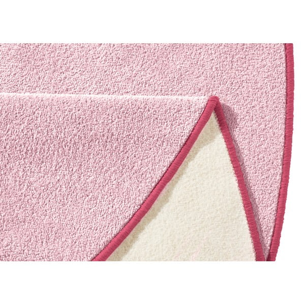 Světle růžový kulatý koberec ø 133 cm Fancy – Hanse Home-image-3