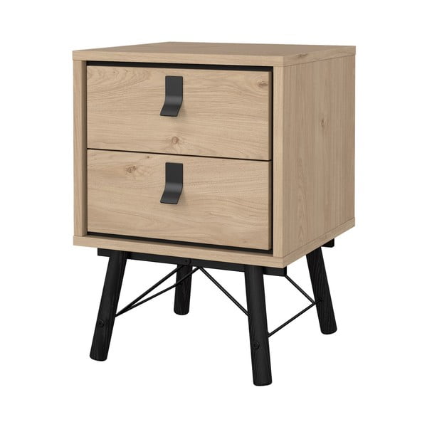 Noční stolek v dekoru dubu v přírodní barvě Ry – Tvilum-image-3