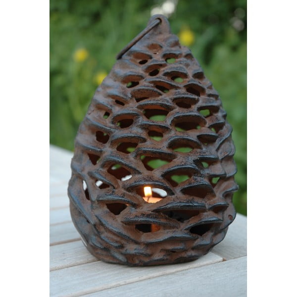 Kovová lucerna (výška 18 cm) Pine Cone – Esschert Design-image-1