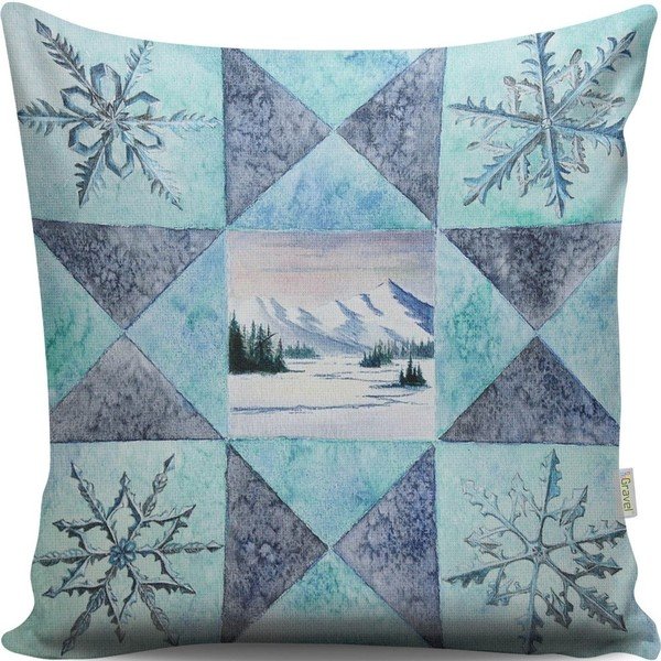 Polštář Winter Patchwork