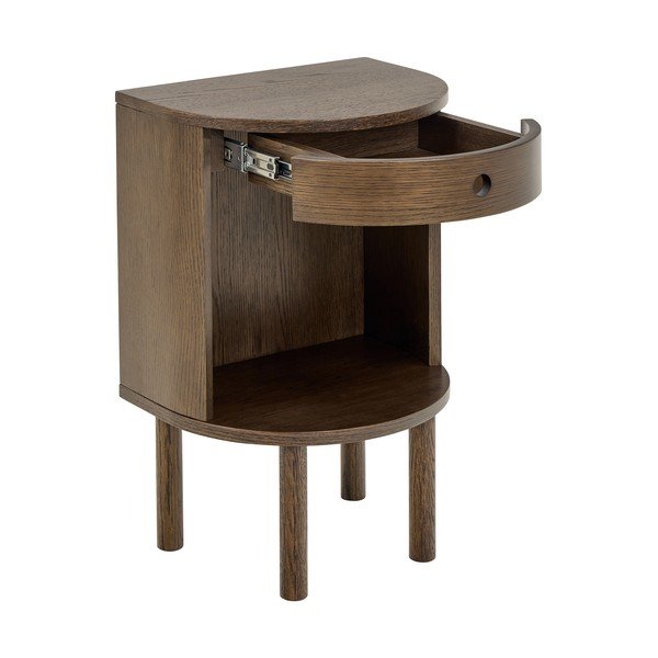 Noční stolek v dekoru dubu v tmavě přírodní barvě Paron – Actona-image-3