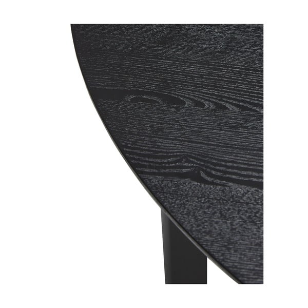 Černý kulatý jídelní stůl ø 120 cm Fjord – Hübsch-image-3