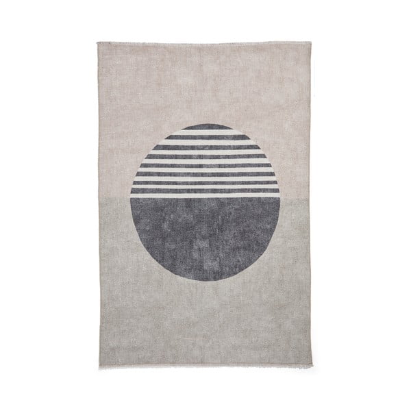 Šedý pratelný běhoun s příměsí bavlny 60x170 cm Whisper – Think Rugs