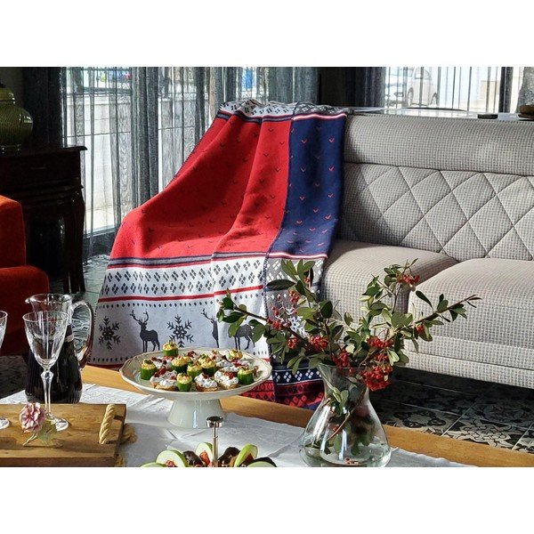 Vánoční bavlněná deka 200x150 cm - Mila Home-image-1