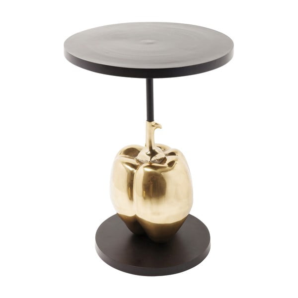 Černý designový odkládací stolek Kare Design Pumpkin, ø 55 cm