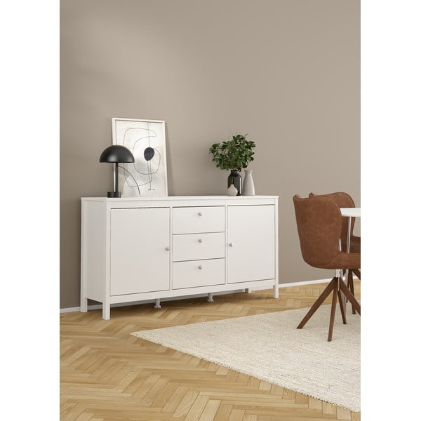 Bílá nízká komoda 151x80 cm Madrid – Tvilum-image-1