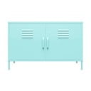 Světle modrá kovová skříňka 100x64 cm Cache - Novogratz