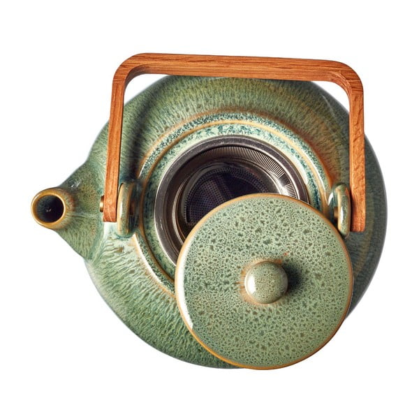 Zelená keramická konvice na čaj se sítkem 1,2 l Gastro Green – Bitz-image-3