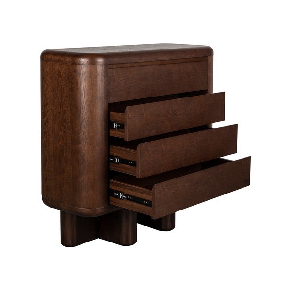 Komoda v dekoru jasanu v tmavě přírodní barvě 100x98x40 cm Herman – Dutchbone-image-4