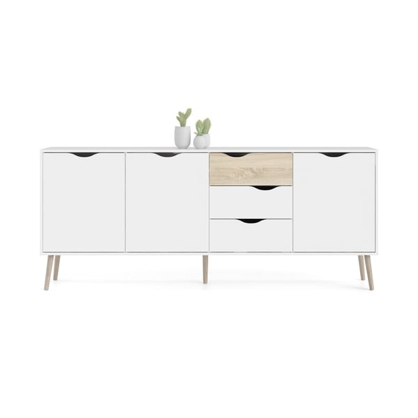 Bílá komoda 196x82x39 cm Oslo – Tvilum-image-4