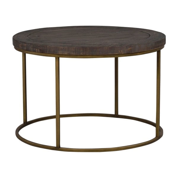 Hnědý dřevěný konferenční stolek Rowico Dalton