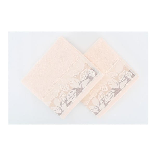Sada 2 ručníků Floras Pink, 50x90 cm