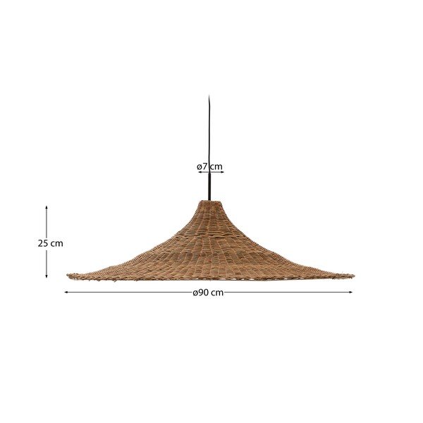 Stínidlo v přírodní barvě ø 92 cm Bladia – Kave Home-image-4
