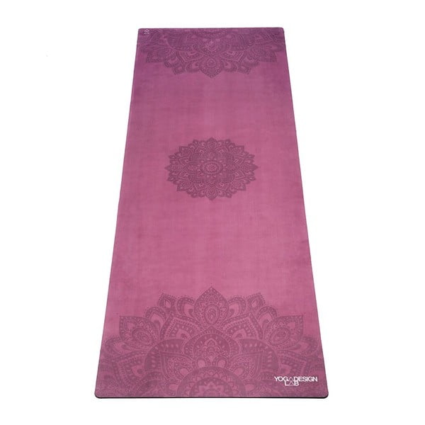 Růžová podložka na jógu Yoga Design Lab Commuter Mandala, 1,3 kg