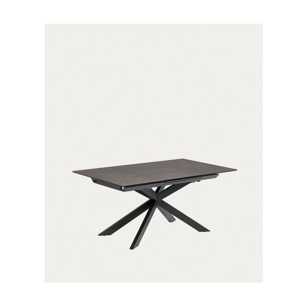 Rozkládací jídelní stůl s přídavnou deskou s keramickou deskou 90x160 cm Atminda – Kave Home-image-2